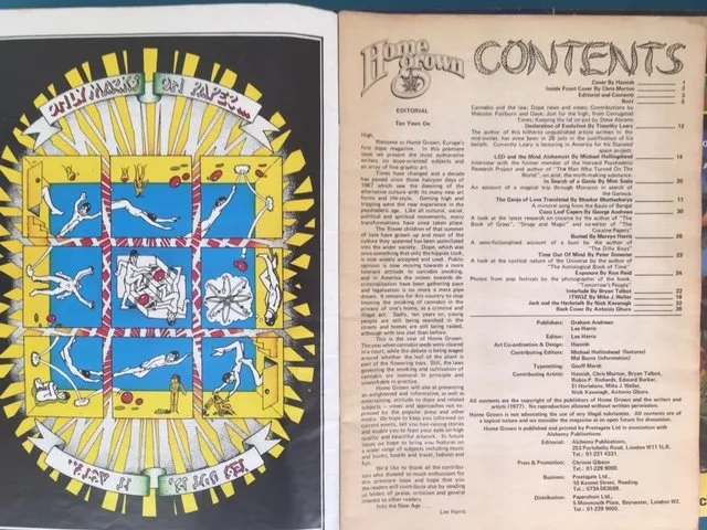Homegrown: Europe's First Dope Magazine. Vol.1/ No.1 (June 1977); Vol.1/ No.2 (December 1977); Vol.1/ No.3 (Summer 1978) - Image 2