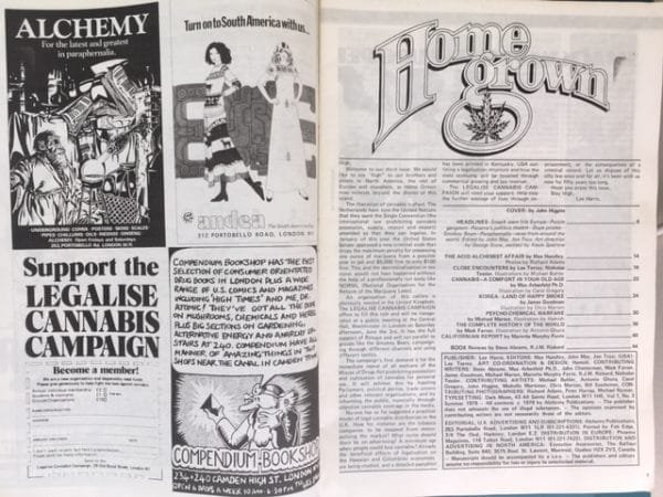 Homegrown: Europe's First Dope Magazine. Vol.1/ No.1 (June 1977); Vol.1/ No.2 (December 1977); Vol.1/ No.3 (Summer 1978) - Image 4