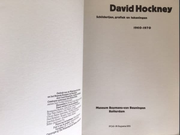 David Hockney. Schilderijen, grafiek en tekeningen 1960-1970 - Image 5
