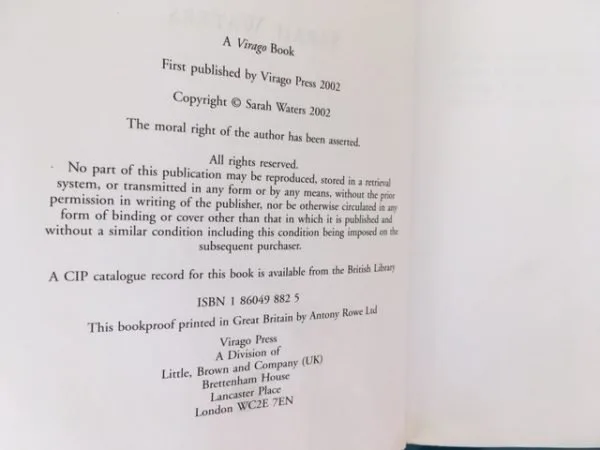 Fingersmith (PROOF COPY) - Image 4