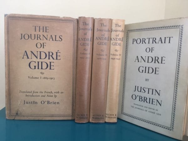 The Journals of Andre Gide [complete in four volumes] + Portrait of Andre Gide