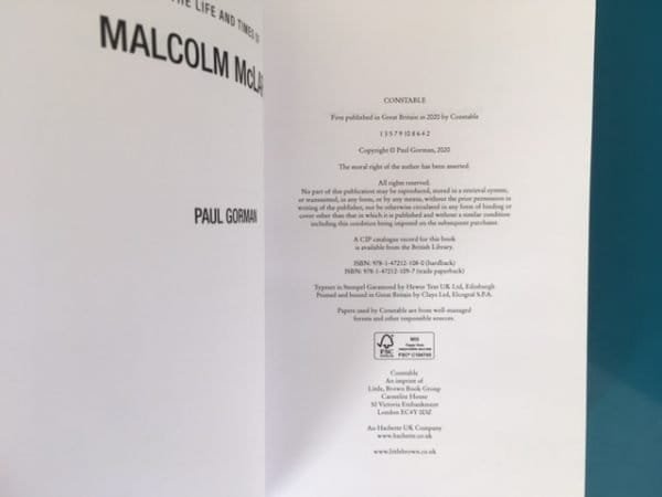 The Life & Times of Malcolm McLaren: The Biography (PROOF COPY) - Image 2