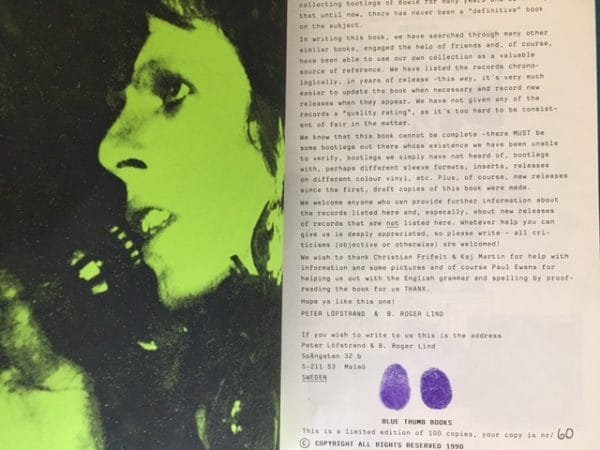 The 3 Bees Book: Bowie Bootleg Bible - Image 2