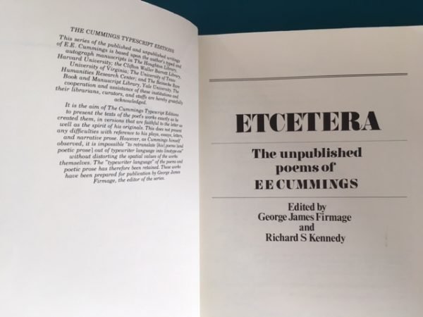 Etcetera: the Unpublished Poems of EE Cummings - Image 2