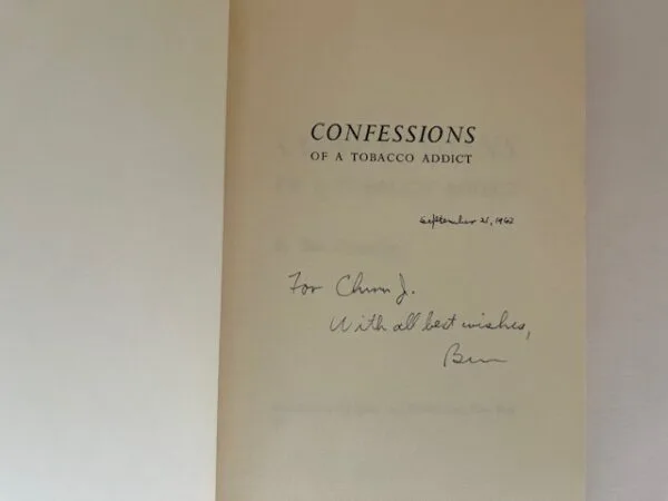 Confessions of a Tobacco Addict (SIGNED) - Image 2