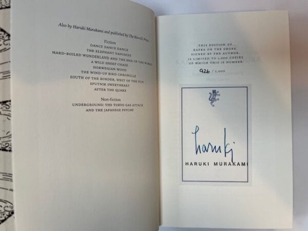 Kafka on the Shore (SIGNED and numbered limited edition) - Image 2