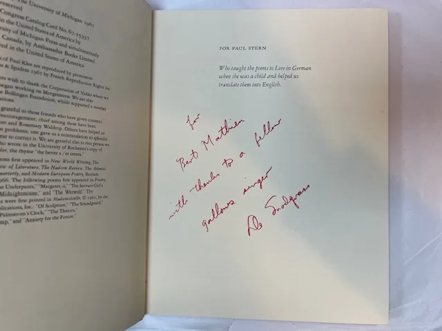 Gallows Songs (INSCRIBED by translator) - Image 3