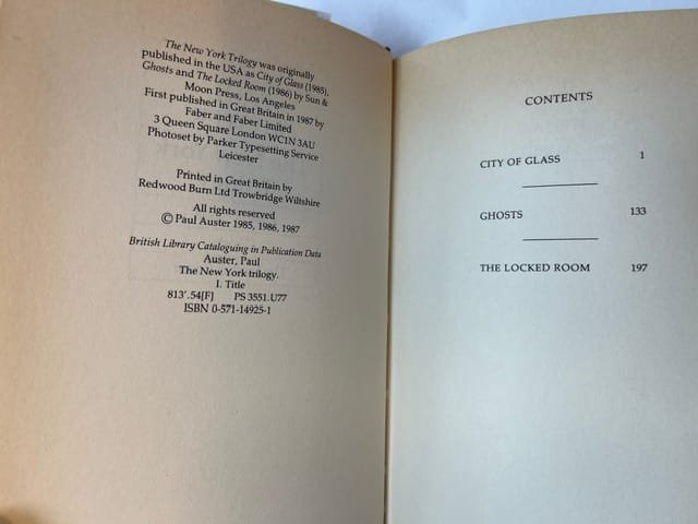 The New York Trilogy: City of Glass; Ghosts; The Locked Room - Image 2